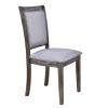 TOPMAX 7-Piece Updated 76.9inch Extendable Trestle Dining Table Set with Removable Leaf, Kitchen Table Set with Upholstered Side Chair and Arm Chair,