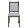TOPMAX 7-Piece Updated 76.9inch Extendable Trestle Dining Table Set with Removable Leaf, Kitchen Table Set with Upholstered Side Chair and Arm Chair,