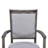 TOPMAX 7-Piece Updated 76.9inch Extendable Trestle Dining Table Set with Removable Leaf, Kitchen Table Set with Upholstered Side Chair and Arm Chair,