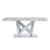 Table and chair set: 1 table VV +8 grey 001 chairs.