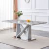 Table and chair set: 1 table VV +8 grey 001 chairs.